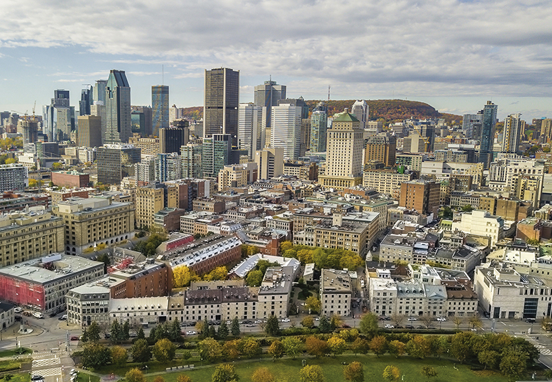 Montreal City downtown building