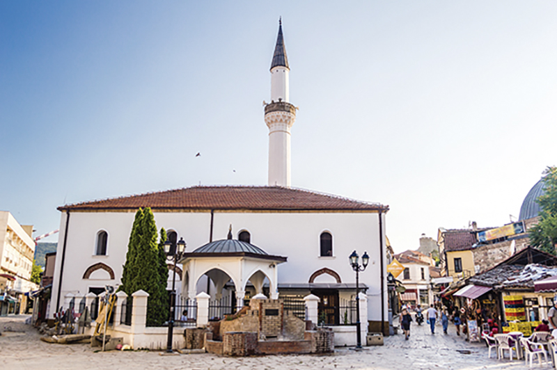 Murat Pasha Mosque located in the Old Bazaar of Skopje, Macedoni