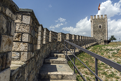 Skopje fortress (Kale fortress) in the Old Town, Republic of Mac